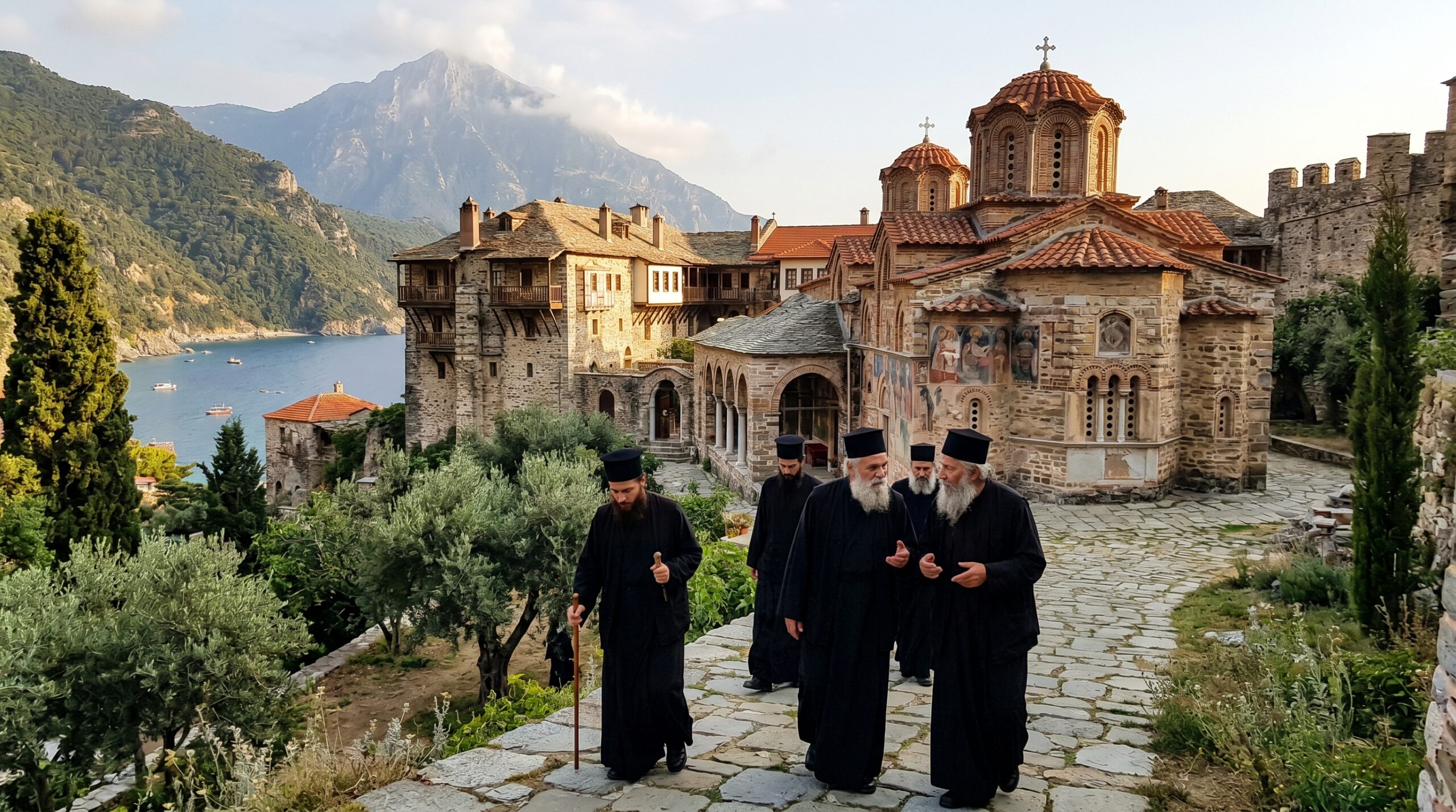 Mount Athos The Holy Mountain Where Byzantine Monks Still Live Like in the 10th–15th Century – Deep Historical and Spiritual Analysis